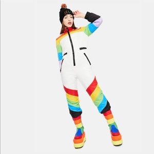 dELiA*s Dolls Kill Rainbow Puffer Snowsuit
